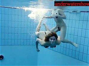 Andrea and Monica underwater women
